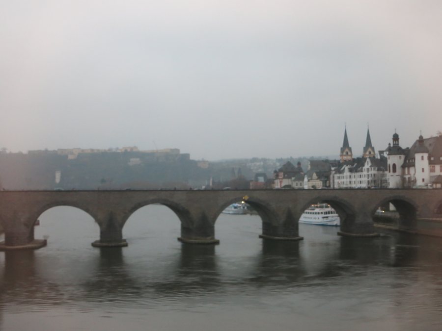 Fahrgastschiffe auf der Mosel bei Koblenz